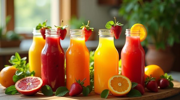 Les jus de fruit : un choix savoureux pour votre santé