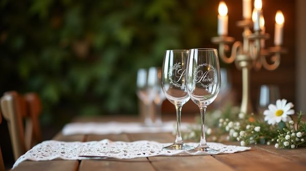 Procurez-vous vos verres personnalisés gravés pour mariage